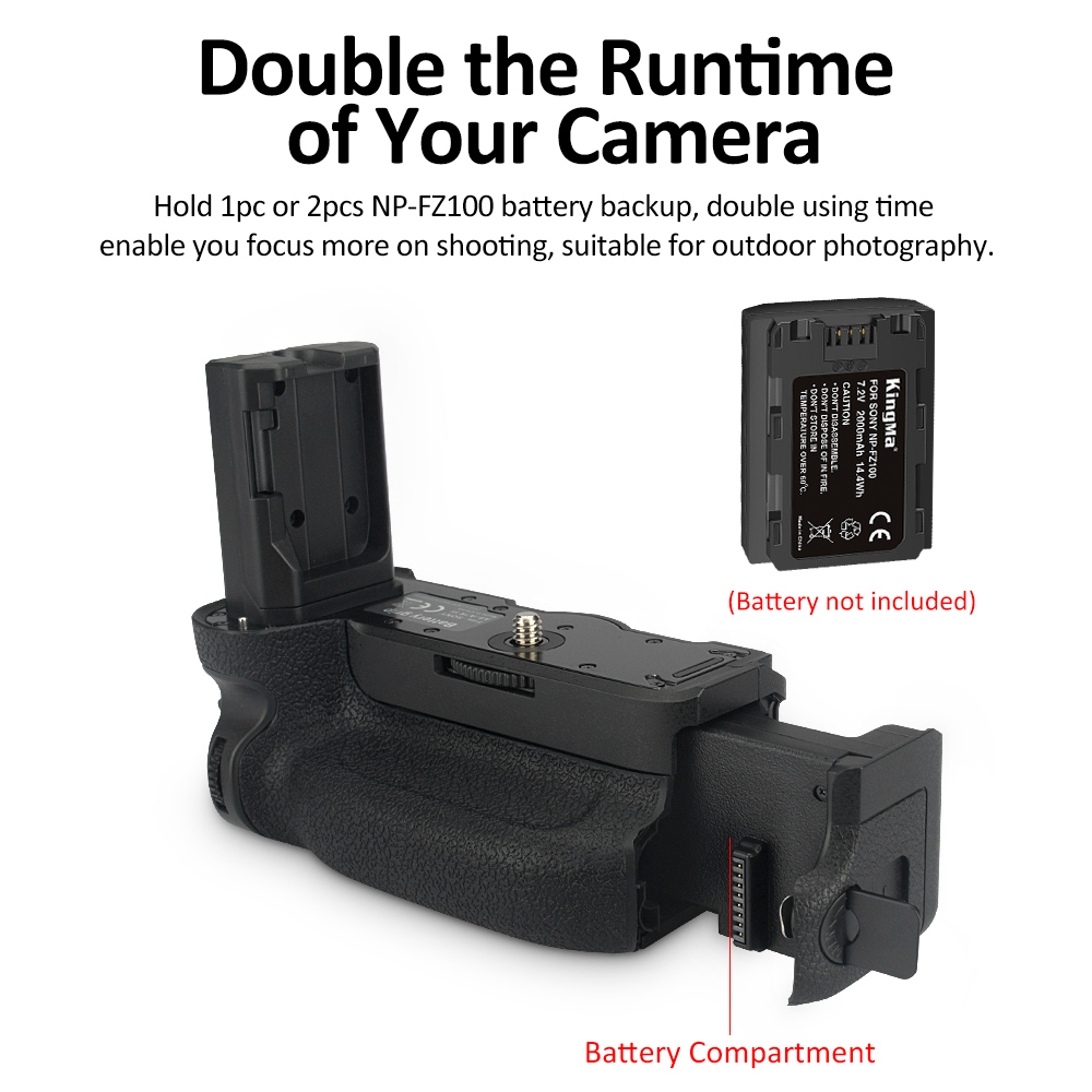 Kingma VG-C3EM battery grip za Sony a7 III / a7R III / a9 (prva klasa) - 6